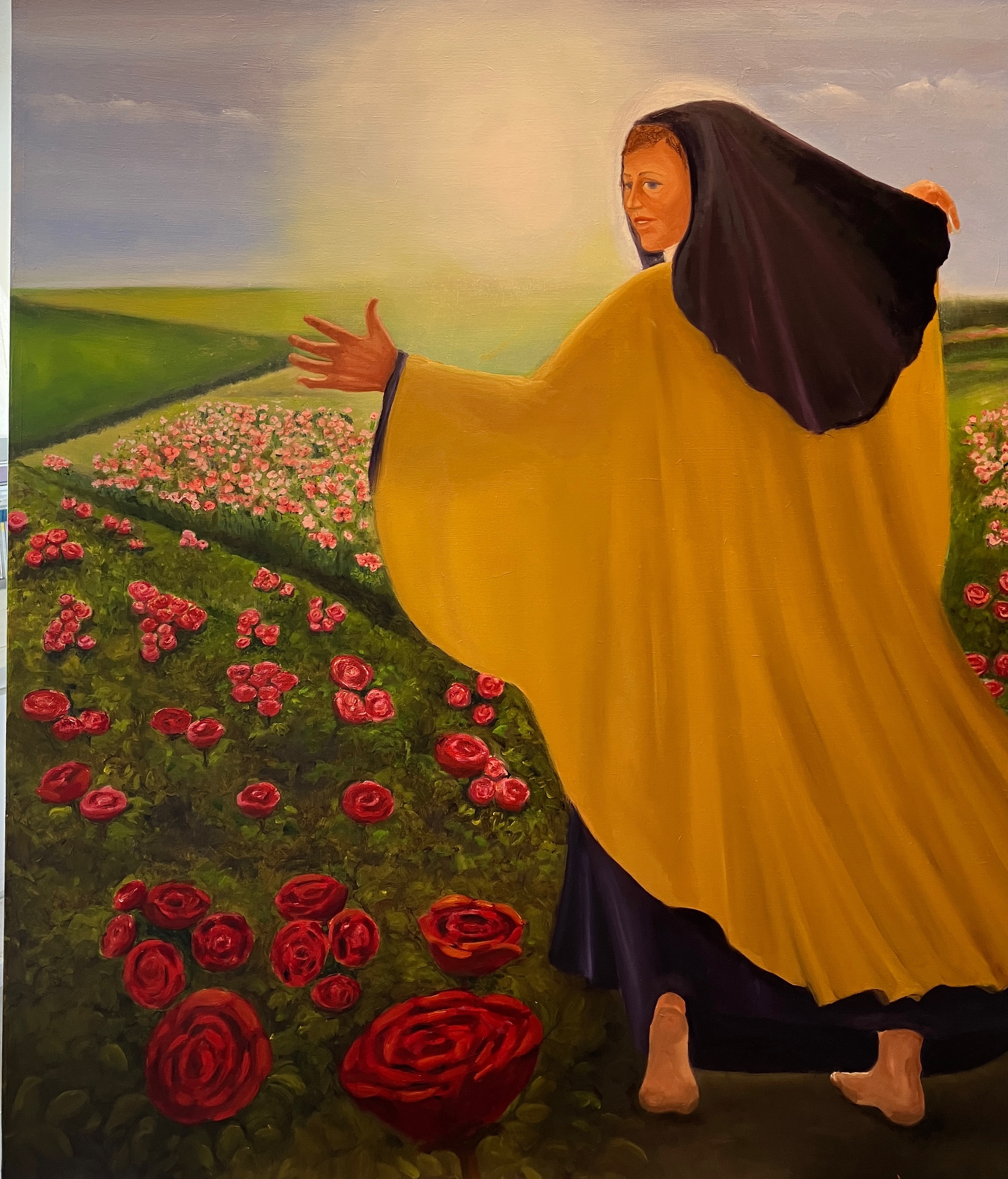 Theresia with the roses